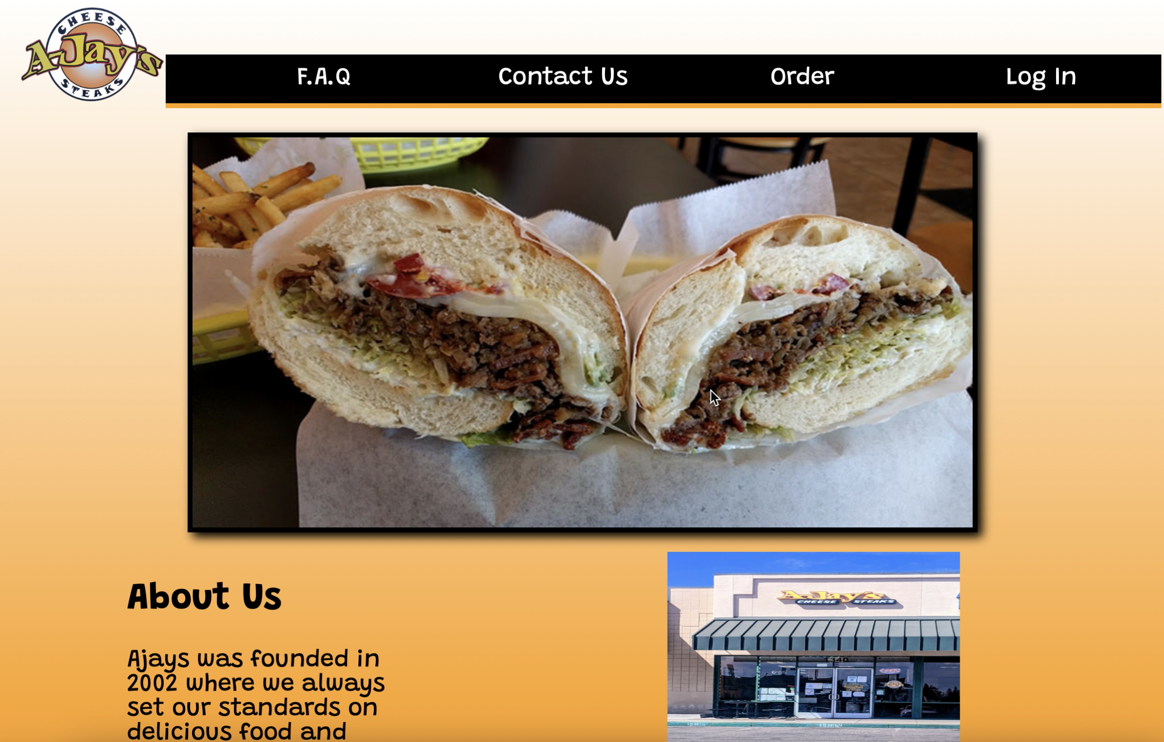 Ajays Website Home (Desktop)